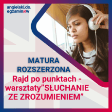 Warsztat: "Słuchanie ze zrozumieniem"